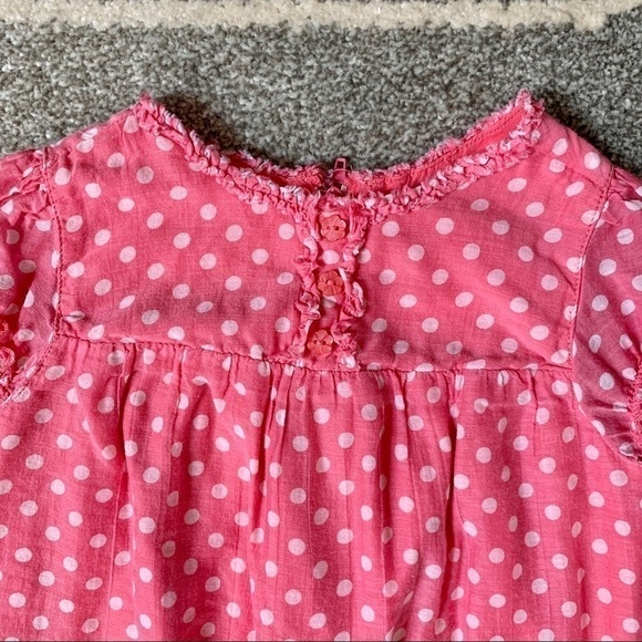 Old Navy Cotton Pink Polka Dot Dress 18-24 mo - Picture 2 of 6
